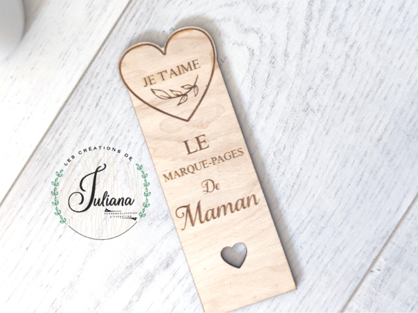 Marque-pages "Je t'aime"