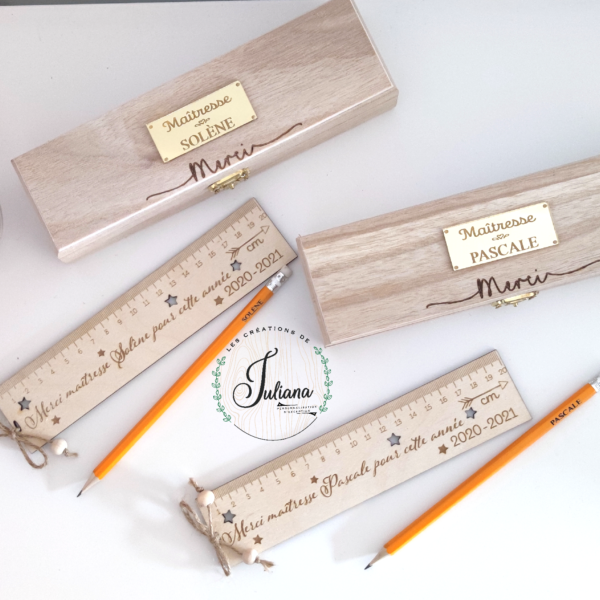 Plumier, Règle & crayon "Spécial Maîtresse"