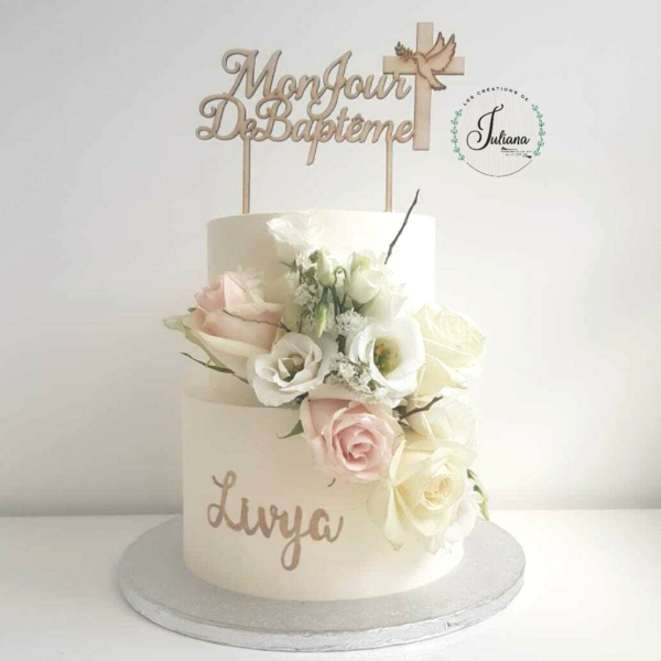 Topper Cake "Mon Jour de Baptême"