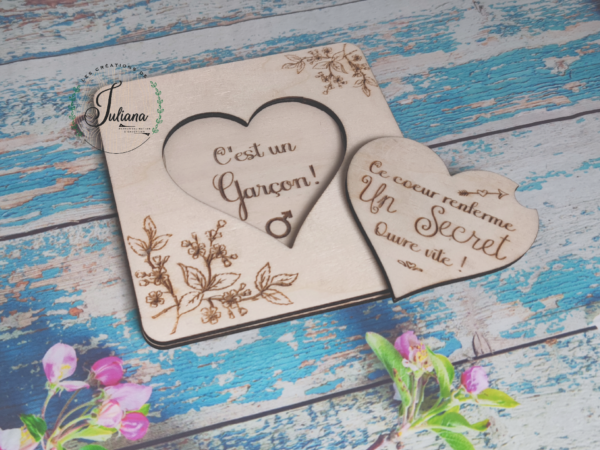 Carte surprise annonciation sexe du bébé – Image 2