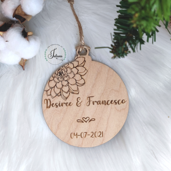 Boule de Noël "Florale"