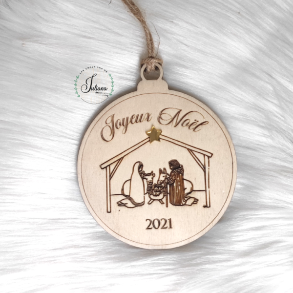 Boule de Noël "Crèche 2022"