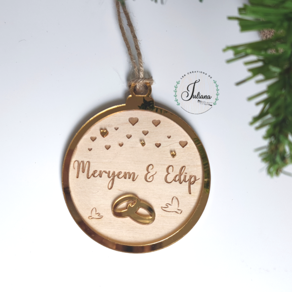 Boule de Noël "Alliances"