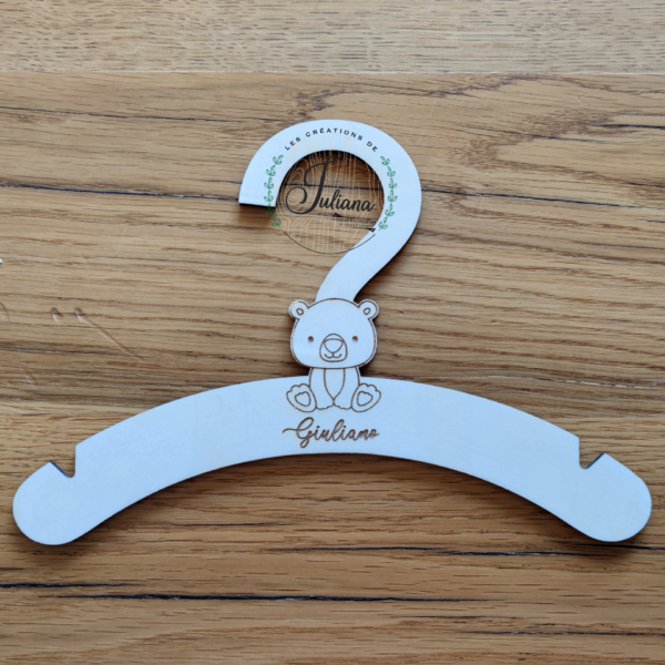 Cintre personnalisé "Ourson" – Image 2