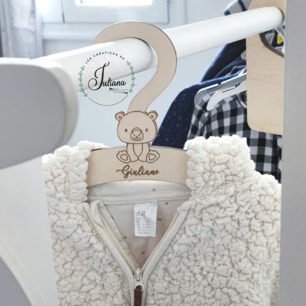 Cintre personnalisé "Ourson" – Image 3