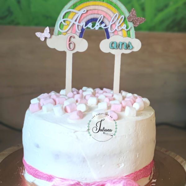 Topper Cake "Arc-en-ciel"