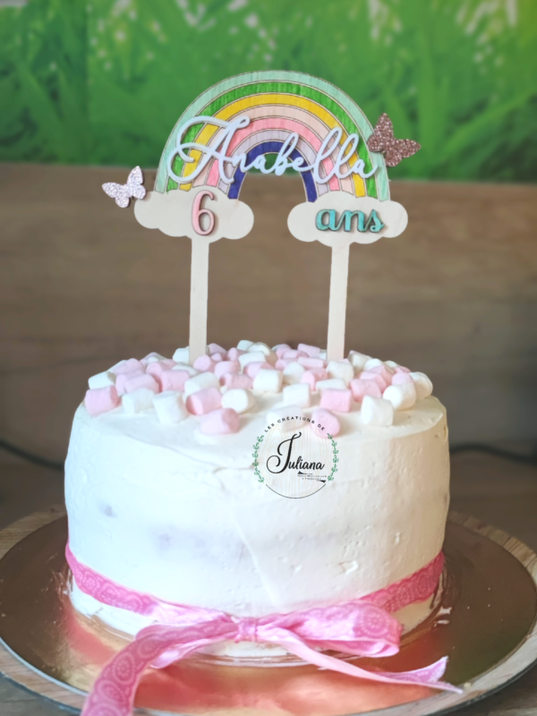 Topper Cake "Arc-en-ciel"