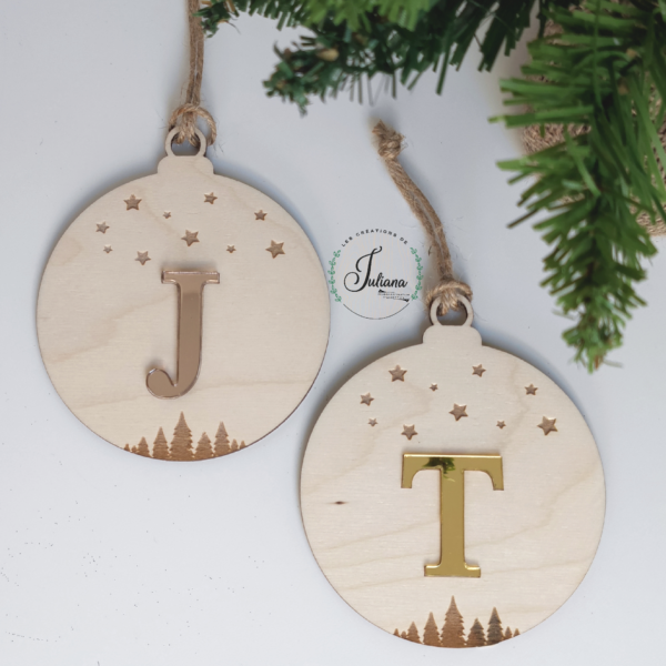 Boule de Noël "Initiale" – Image 2