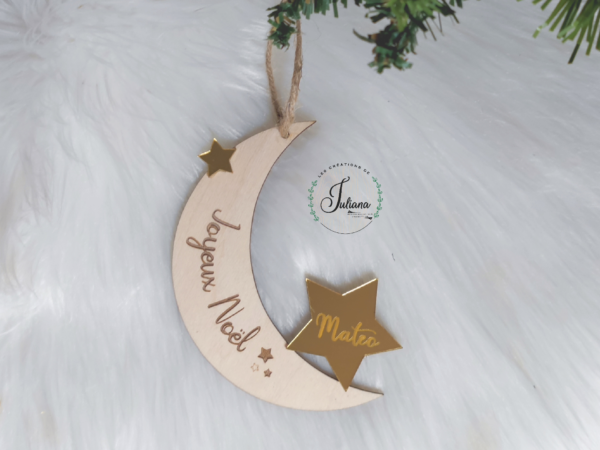 Boule de Noël "Lune-étoilée" – Image 3
