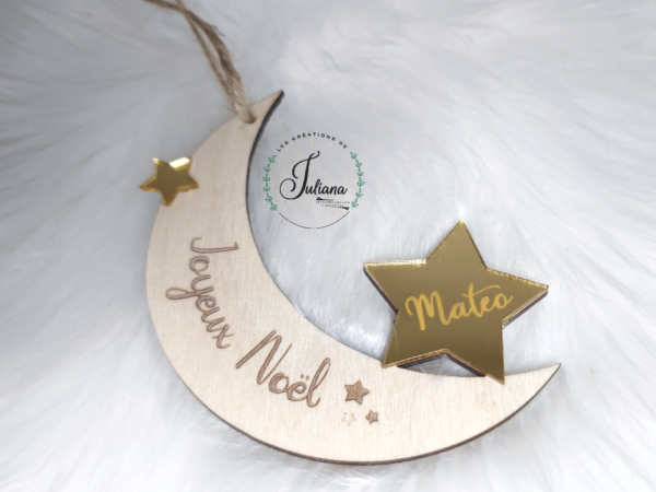 Boule de Noël "Lune-étoilée" – Image 2
