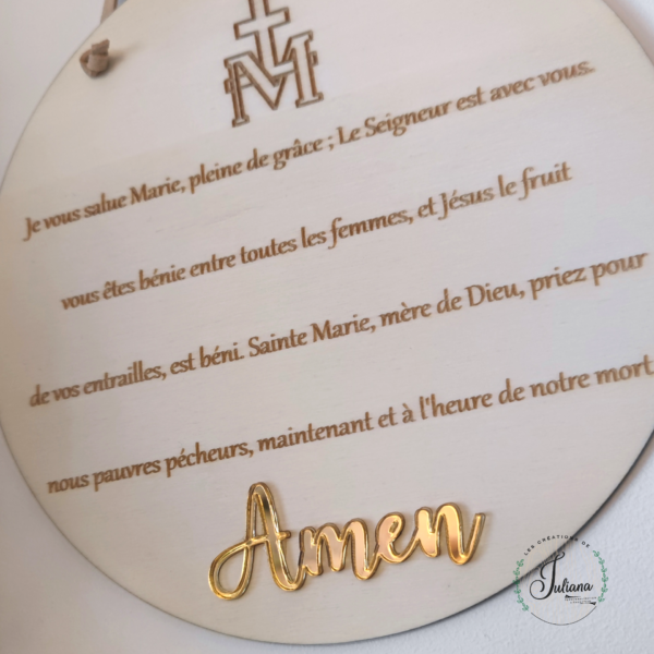 Médaillon prière "Ave Maria" – Image 4