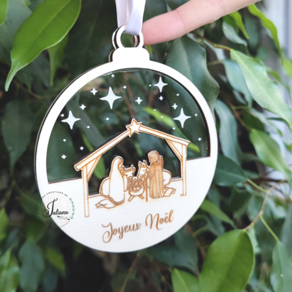 Boule de Noël "Sainte Famille"