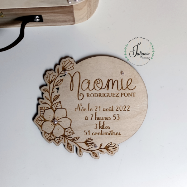 Carte Naissance "Florale"