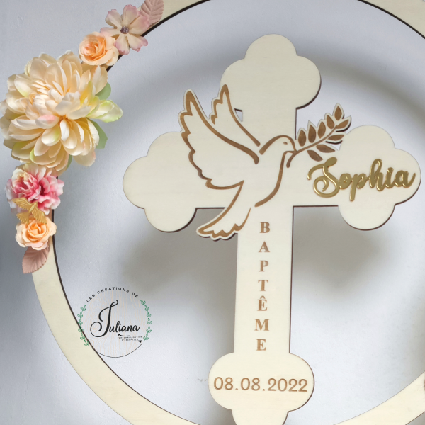 Décoration Baptême "Colombe" – Image 2