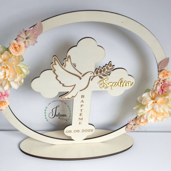 Décoration Baptême "Colombe" – Image 3