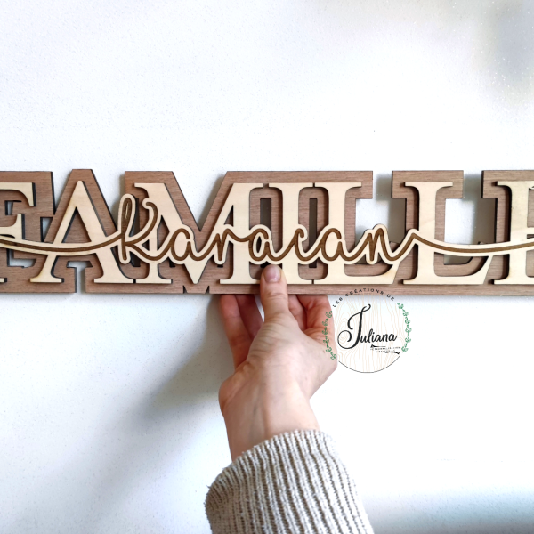 Décoration Murale "Nom de Famille"