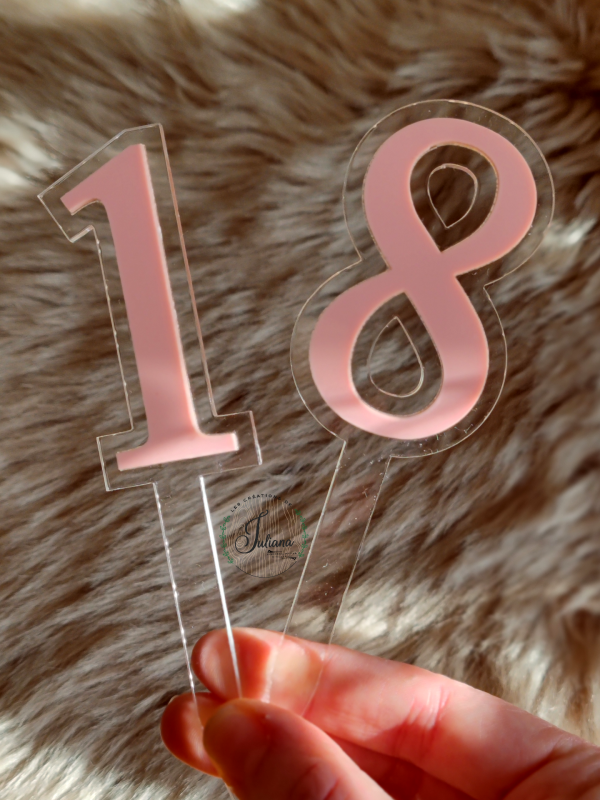 Topper Cake "Chiffre"