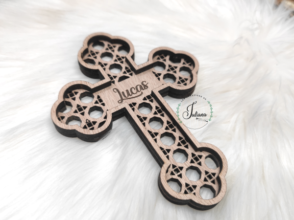 Croix orientale style rotin – Image 2