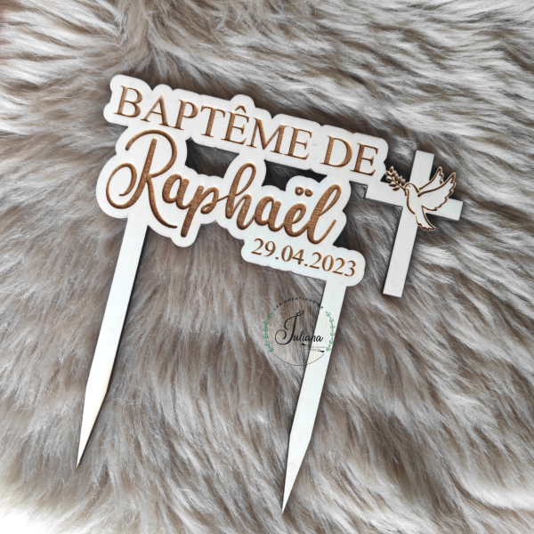 Topper Cake "Baptême De"