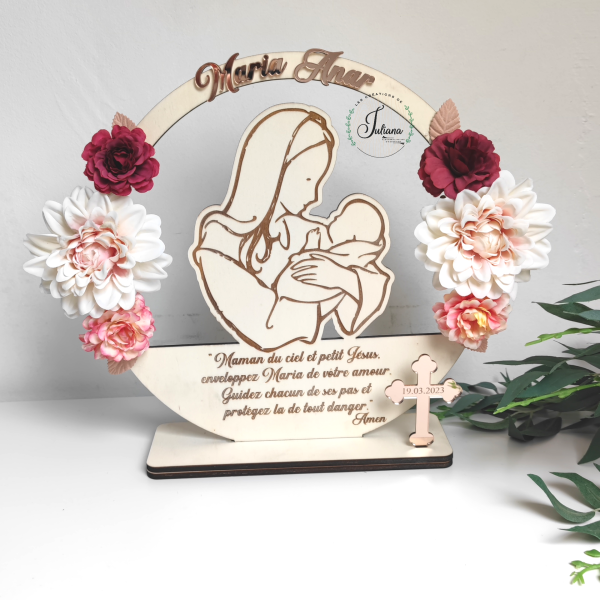 Décoration Baptême "Marie-Jésus"