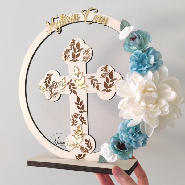 Décoration "Croix Florale " – Image 2