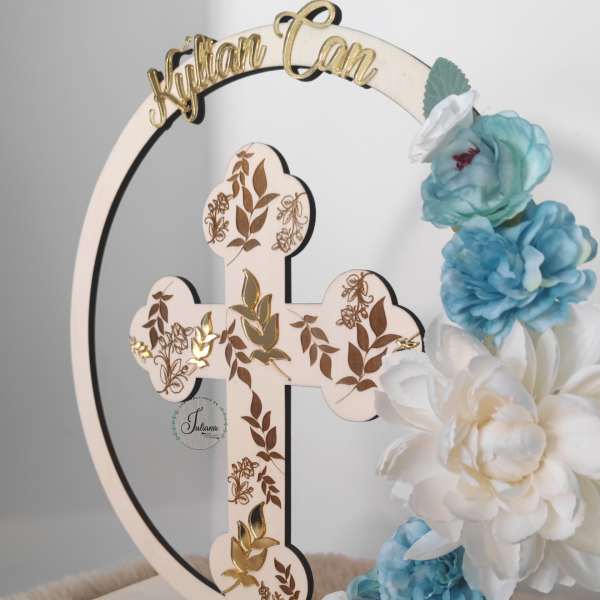 Décoration "Croix Florale " – Image 3