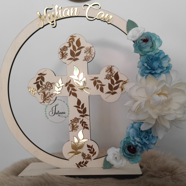 Décoration "Croix Florale " – Image 4