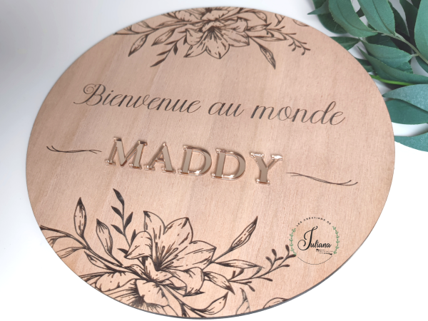 Plaque de chambre "Maddy" – Image 2