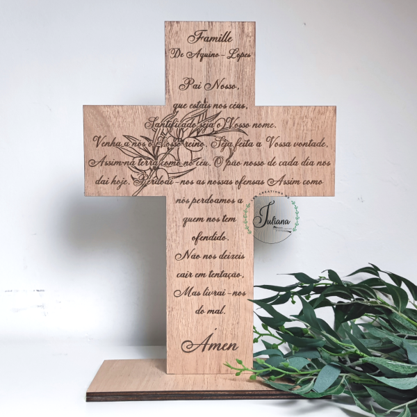 Croix Latine "Notre Père en Portugais"