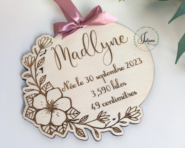 Carte de bienvenue "Madlyne"