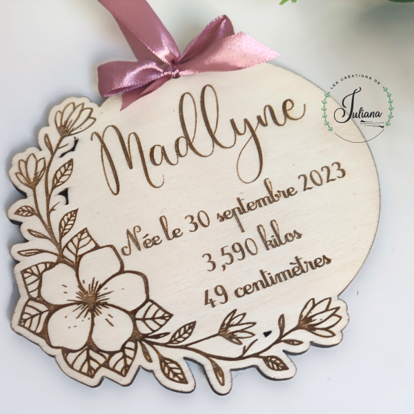 Carte de bienvenue "Madlyne"
