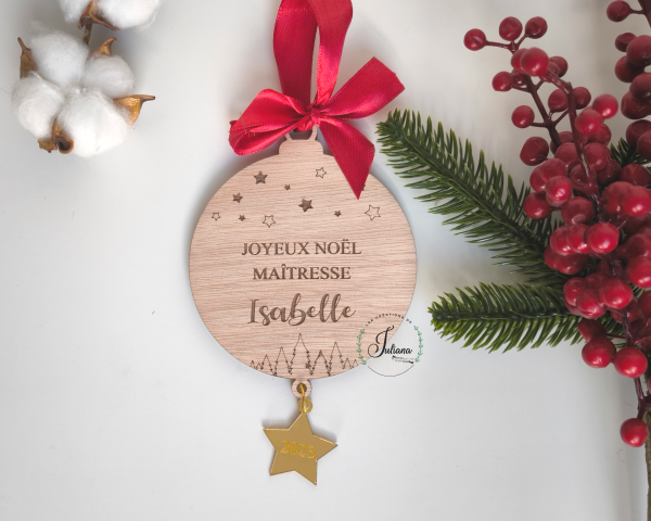 Boule de Noël "étoile suspendue"