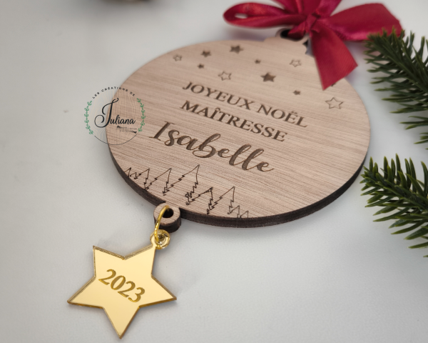 Boule de Noël "étoile suspendue" – Image 2
