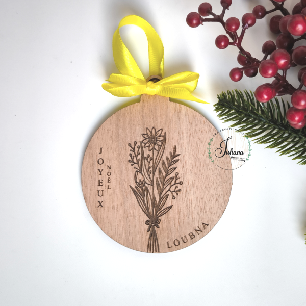 Boule de Noël "Bouquet de Fleurs"