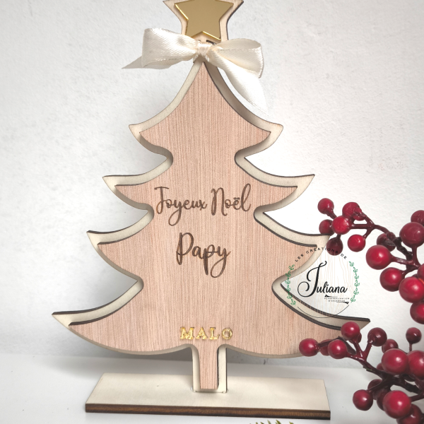 Sapin décoratif "Joyeux Noël"