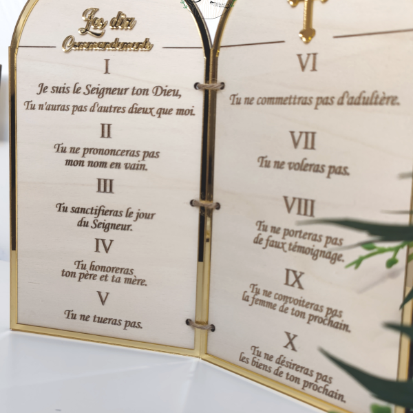 Tablettes " Les 10 commandements "