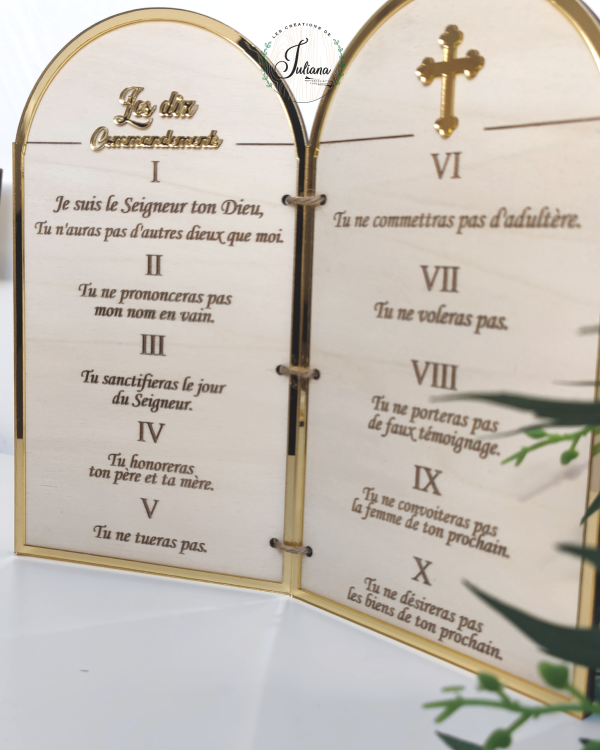 Tablettes " Les 10 commandements "