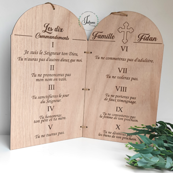 Tablettes xl " Les 10 commandements "
