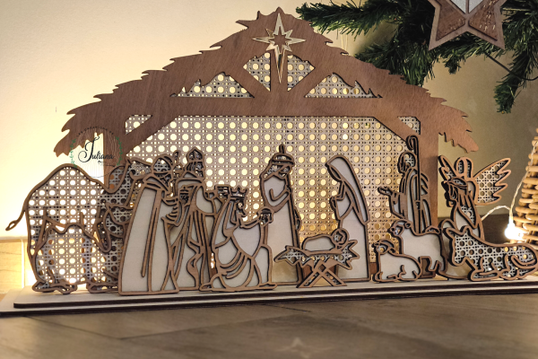 Crèche style rotin 2024