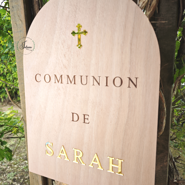 Panneau de bienvenue communion II