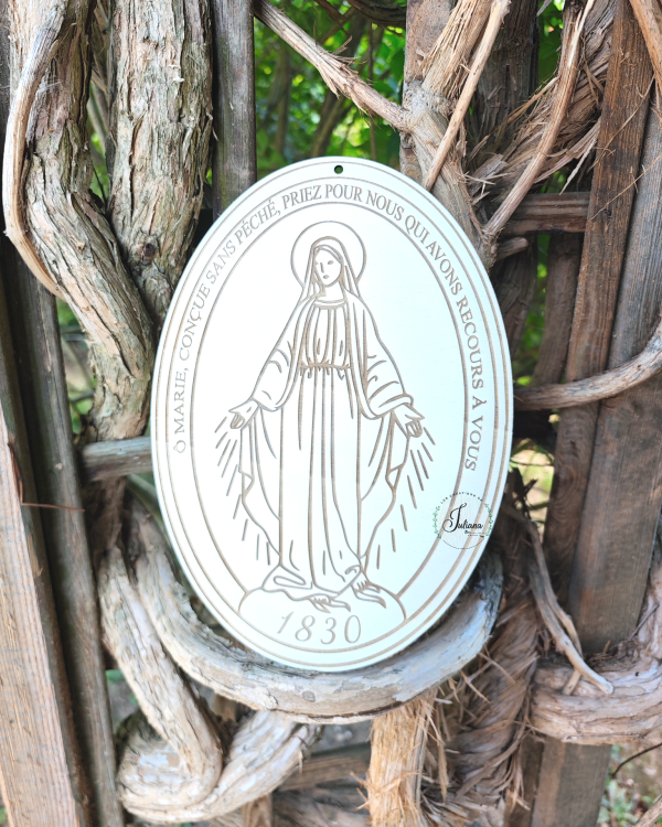 Médaille miraculeuse en bois