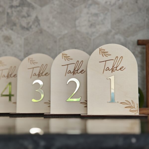 Support numéro de table